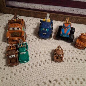 DISNEY PIXAR 'CARS' TOW TRUCKS--SET Of 7 --